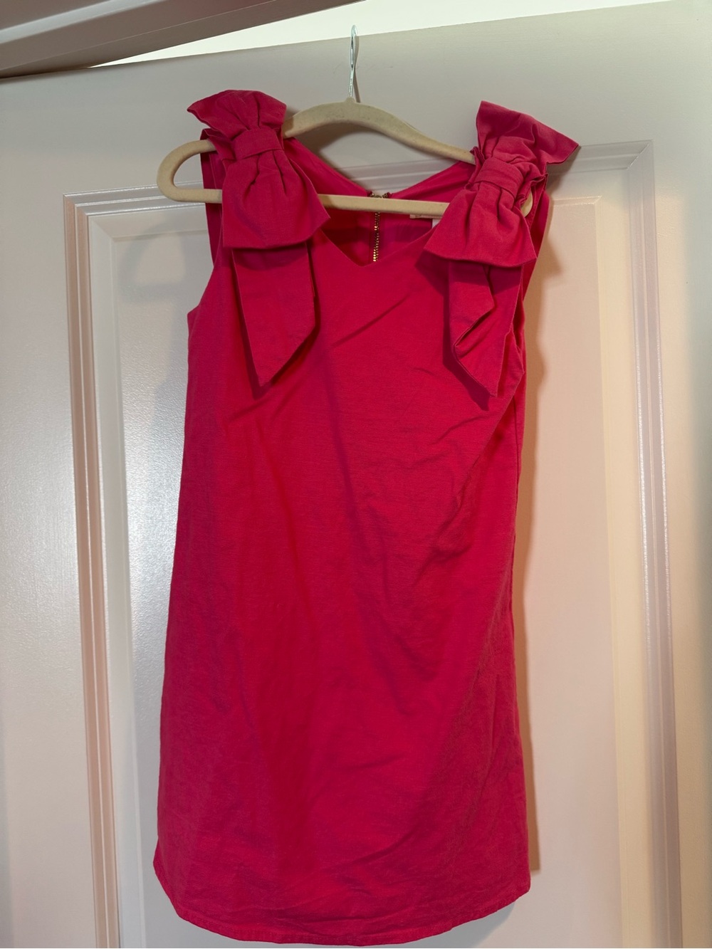 GB girls Hot Pink Bow-Shoulder Party Dress